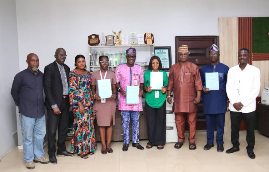 MoU signing at Gateway (ICT) Polytechnic Saapade Ogun State on the 29/05/2025